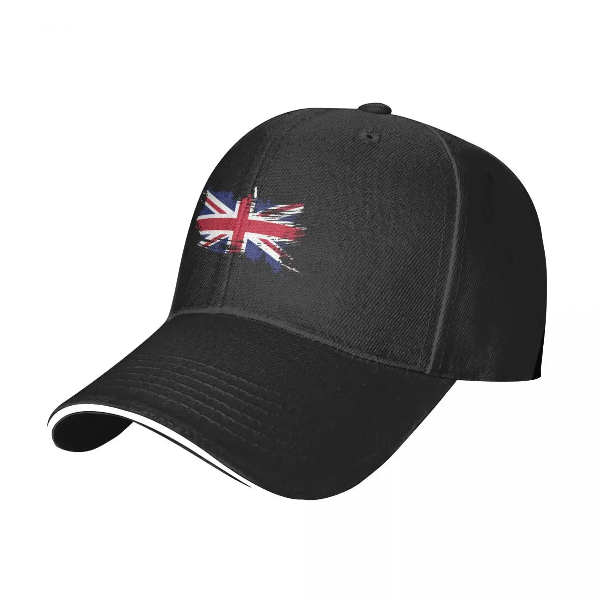 United Kingdom Flag Brush Splatter Baseball Cap Sunhat Fashion Beach dad hat Icon Caps For Men Women's