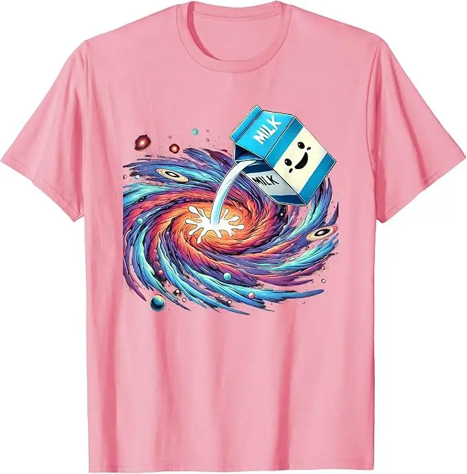 Lustiges Cartoon-Milchstraßen-T-Shirt mit kosmischem Galaxien-Motiv, Y2k-Kunstwerk, Grafik-Bekleidung für Weltraum- und Wissenschaftsliebhaber, modisches künstlerisches T-Shirt für Jungen – Detail 15