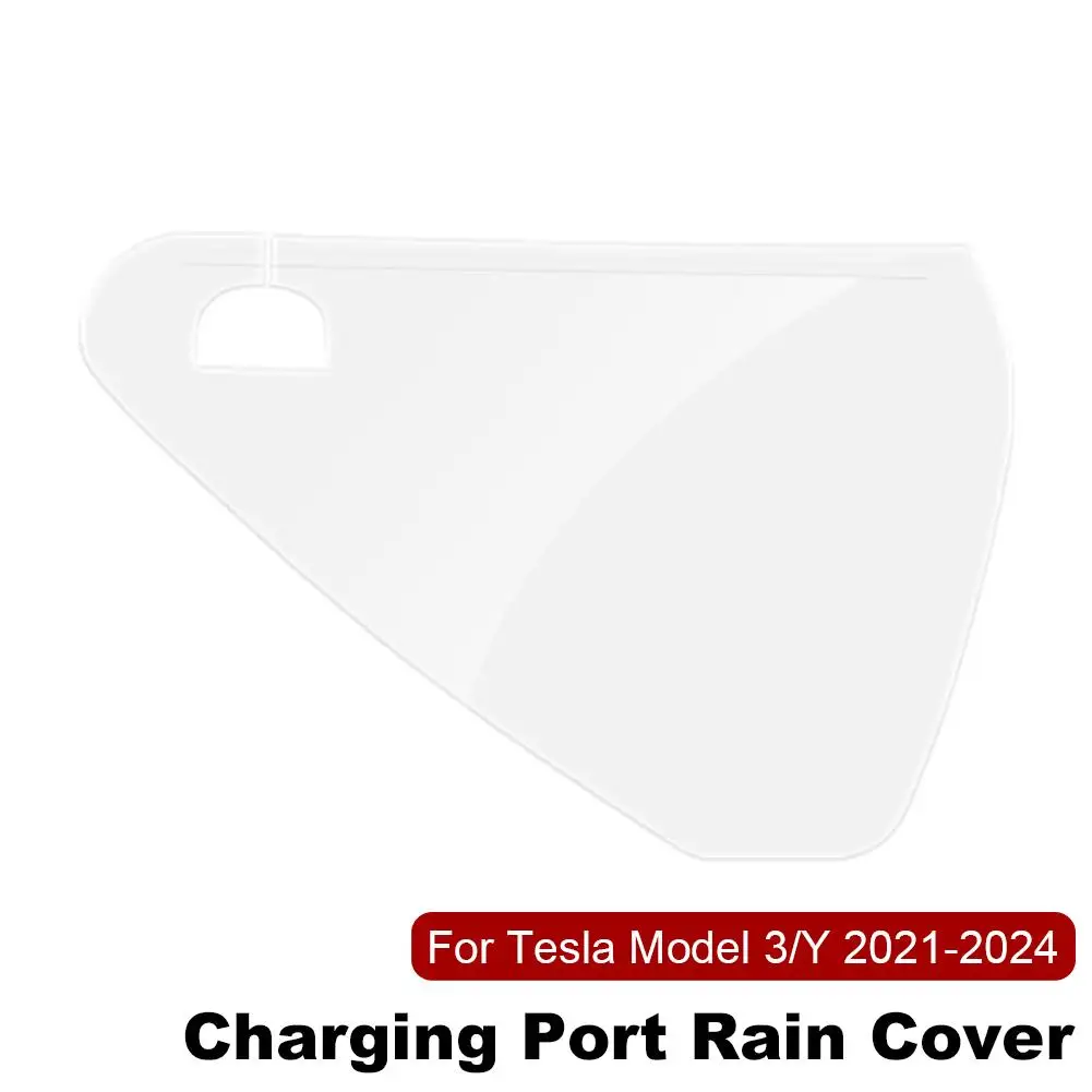   Cubierta para puerto de cargador Tesla Model Y 2021-2024, protección impermeable para exteriores, cubiertas a prueba de polvo, accesorios para cubierta de lluvia S2Q3