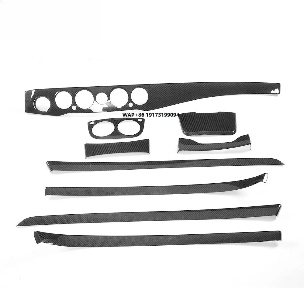 

Настоящие автозапчасти из углеродного волокна, декоративные накладки для салона автомобиля для M-ercedes W222 S Class 2015up, 9 шт./компл.