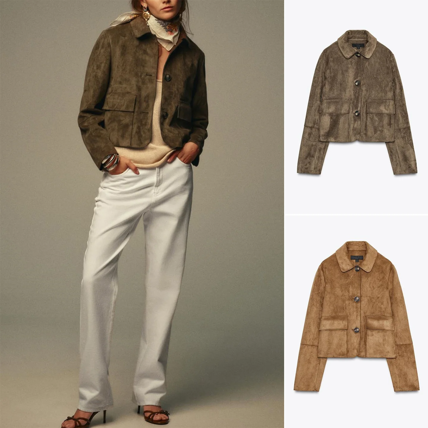 

Новое осеннее женское пальто Jaet ort из искусственной кожи с эффектом Long Sve American Sle с воротником-стойкой, женское пальто из полиэфирного волокна...