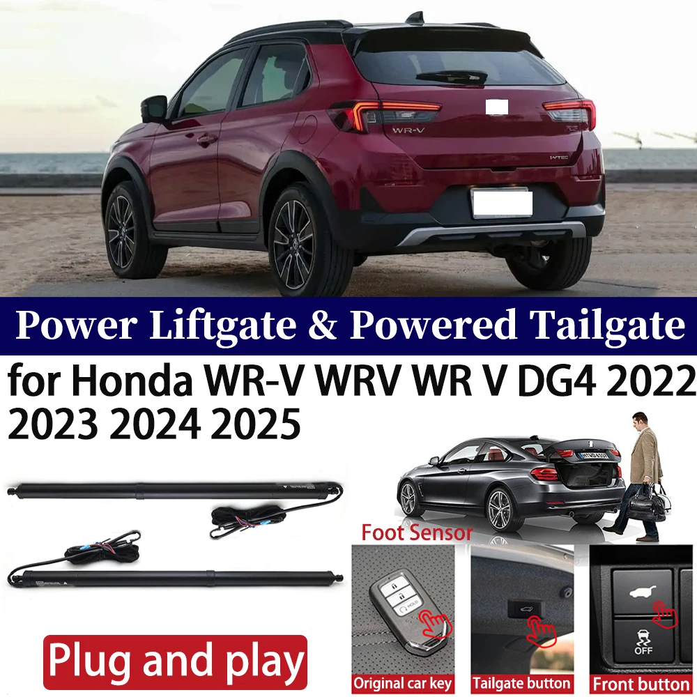 Для Honda WR-V WRV WR V DG4 2022 2023 2024 2025 Автомобильная мощность Электрическая задняя дверь багажника Система закрытия багажника Мотор подъема багажника