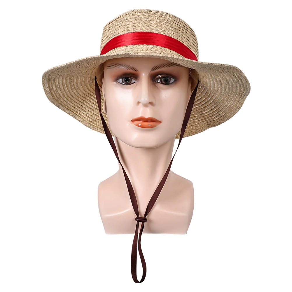 Luffy Straw Hat Cosplay Cap Anime Fantasy Adult Men Halloween Carnival Party Costume Accessories Disguise Props Gifts