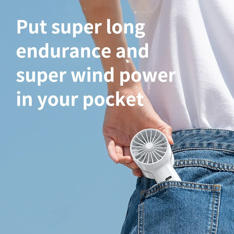 2024 جديد ترقية 2000mAh مبرد الهواء مروحة يدوية قابلة للشحن مروحة صغيرة مكيف هواء متنقل مروحة محمولة لمكتب الفتيات