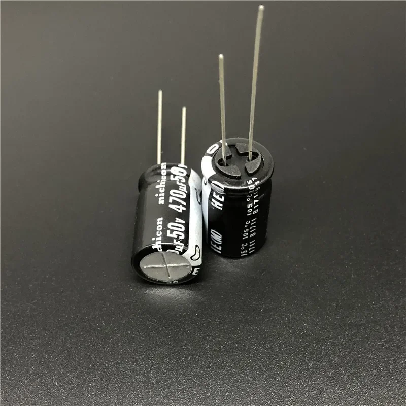 5pcs/50pcs 470uF 50V NICHICON HE Series 12.5x20mm Extremely Low Impedance 50V470uF Aluminum Electrolytic Capacitor