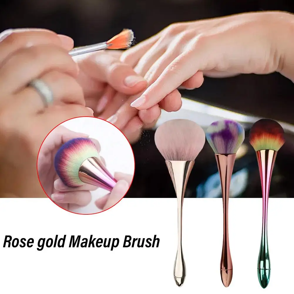 Small Waist Single Soft Makeup Brush Rose Gold Blush Brush Internet Celebrity Beauty Tools Powder Brush Big Powder Blush Brush