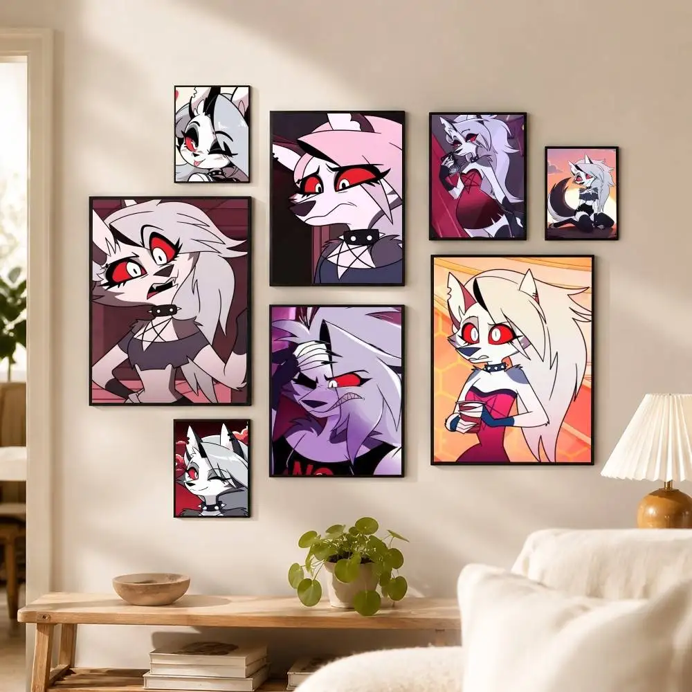 H-Helluva Boss Loona Poster High Quality Dorm Living Room Aesthetic Wall Decoration Painting Stickers Gift