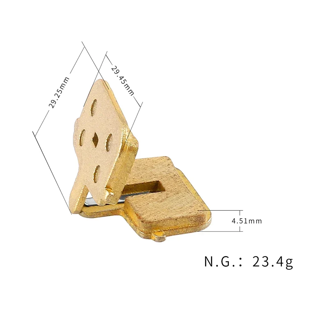 Copper Pads Brake Pads For Forever For Kugoo G-Booster For Tongli Gold Color Strong Braking Force Electric Bicycle Part