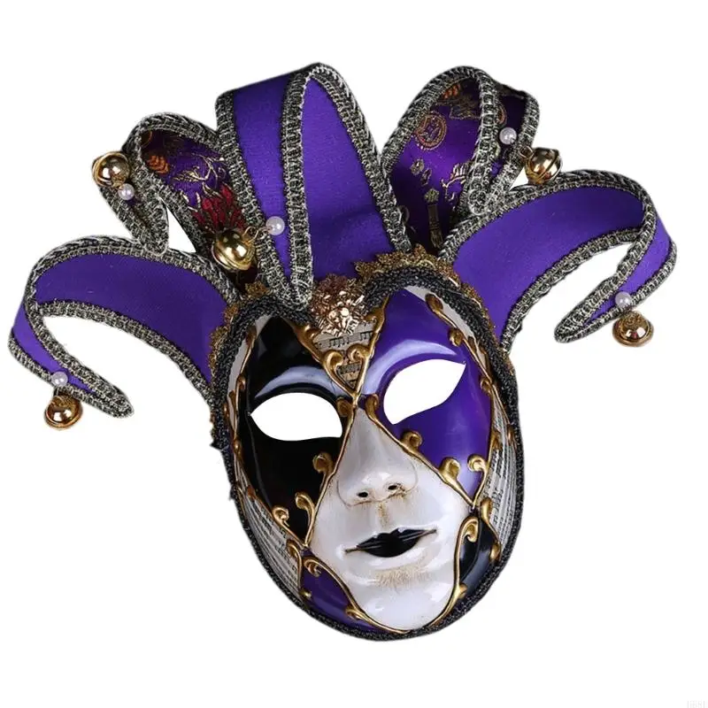 H58E Masquerade Mask voor vrouwen Men Carnivals, Halloween Mask Full Face Mask