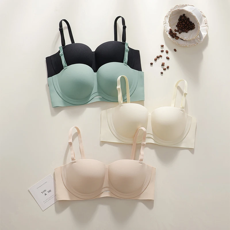 

Push Up Bra for Woman Women Underwear Sporty Woman Top High Quality Women's Bras Sexy Lingerie Strapless Push-up Sports Seamless