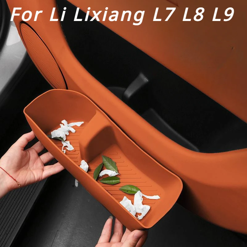 

Car Inner Door Storage Box Organizer For Li Lixiang L7 L8 L9 2022 2023 Silicone Door Pocket Slot Pad Cushion Storage Box