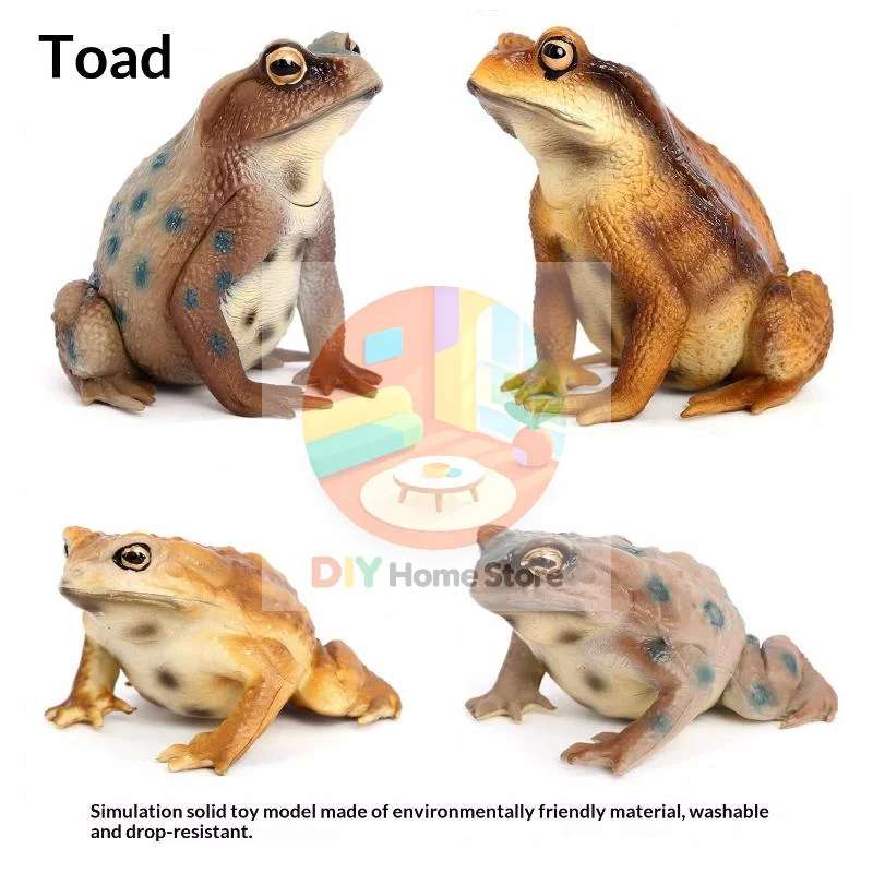 Realistic Rubber Toad Frog Animal Model Toy for Kids' Educational Adventures