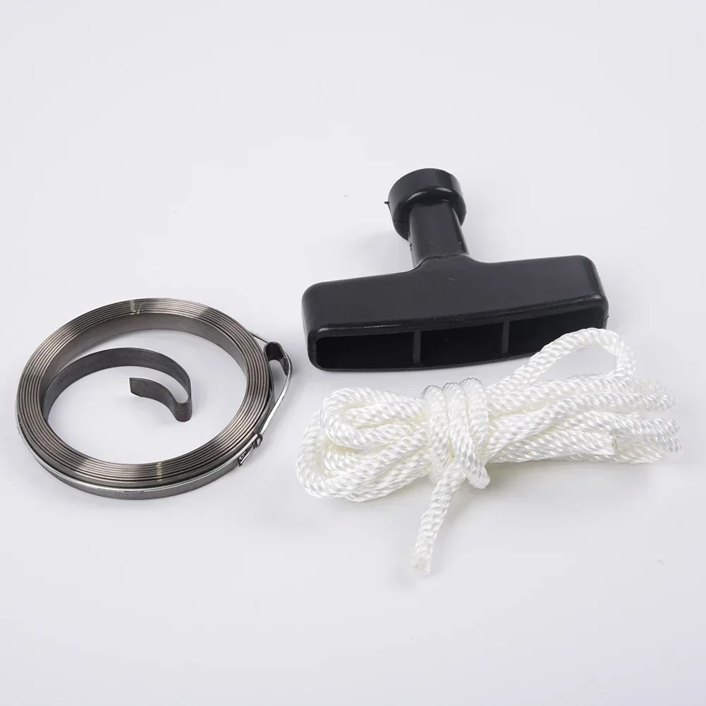 1pc Starter Handle Grip Recoil Spring And Rope Lawn Mower Replacement Parts For Honda GX200 5.5HP 6.5HP Engine Motor