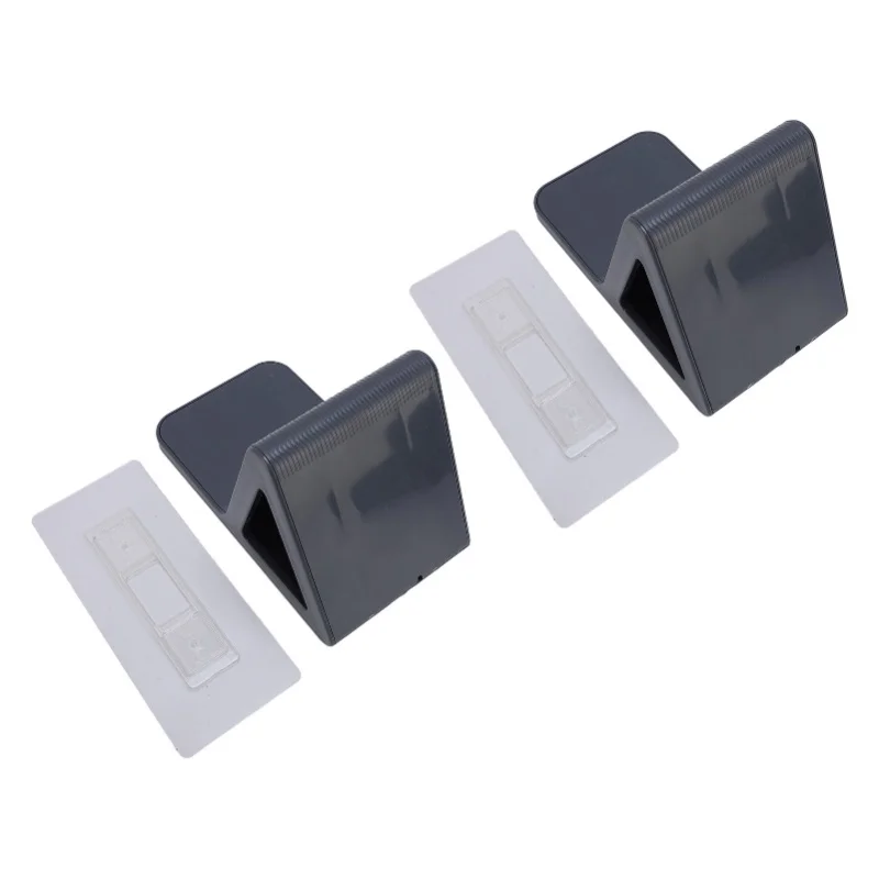 

2 Pcs Shower Foot Rest For Shaving Legs No Drill Wall Mounted Triangular Anti Slip Shower Foot Pedal Holder Gray