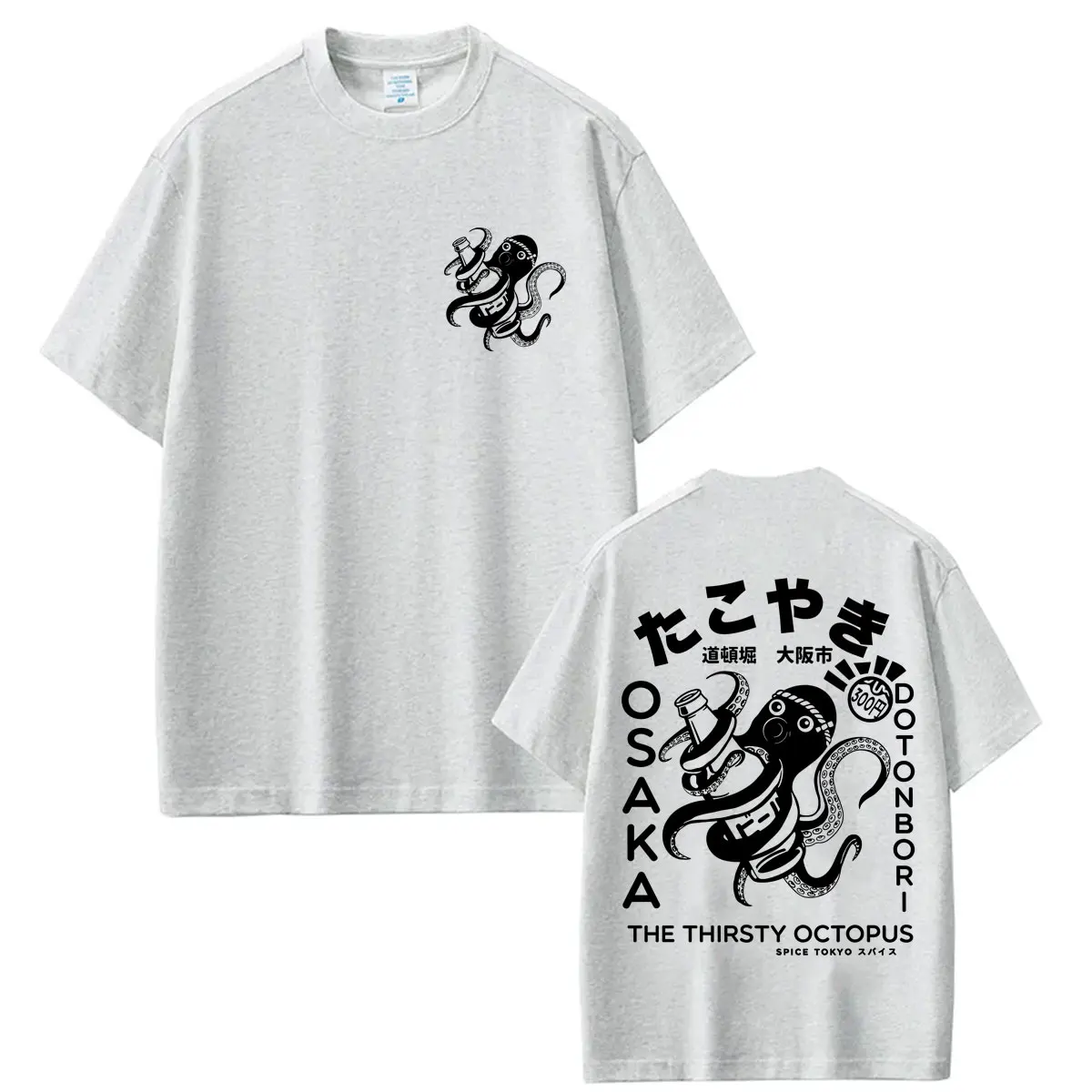 Japanese Style Takoyaki Osaka Octopus Graphic T Shirt Men Women Fashion Vintage T Shirts Oversized Cotton Casual Summer T-shirts view 5