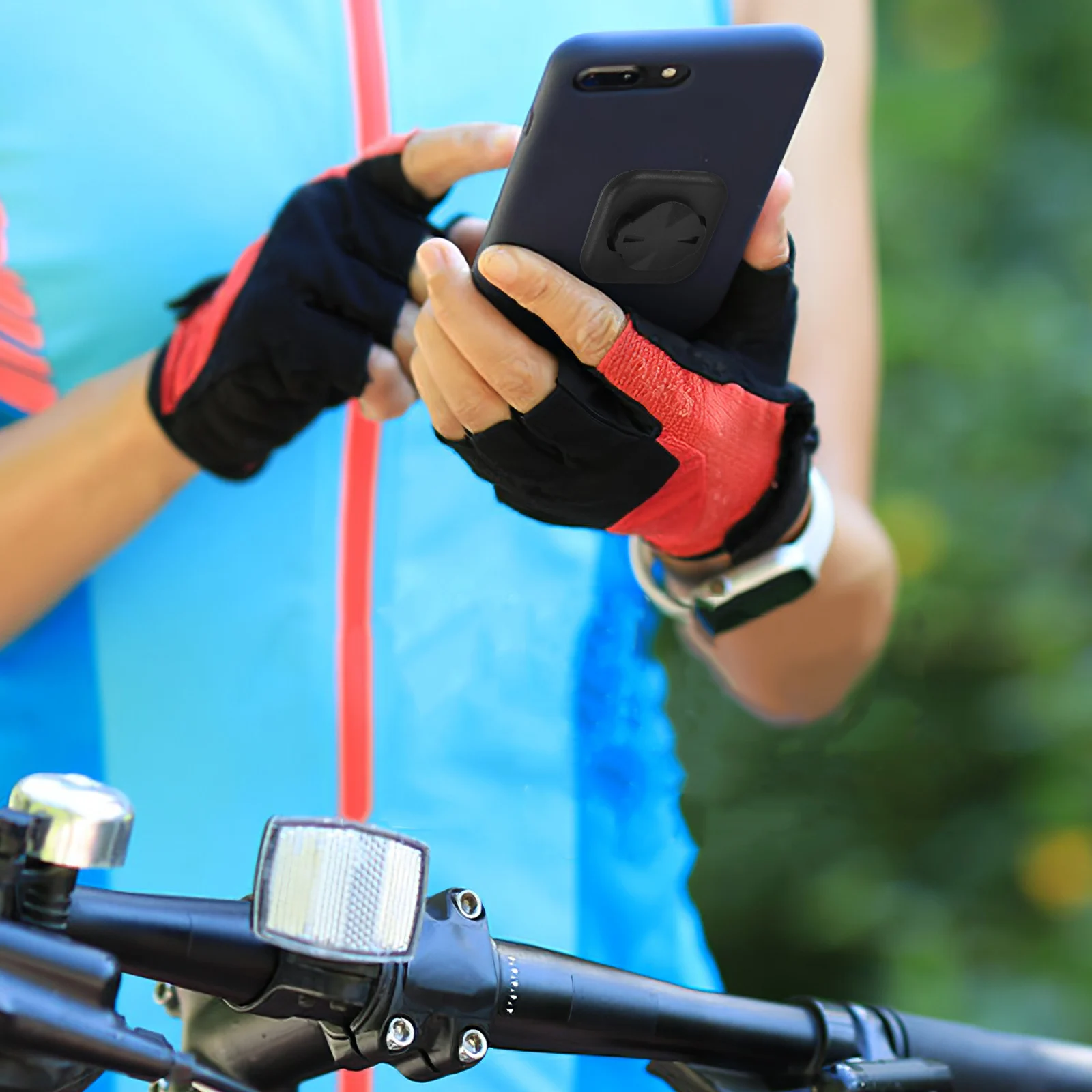 

Bike Phone Mount Bracket Adjustable Smartphone Holder Plastic Durable Cycling Accessory Handlebar Mount For