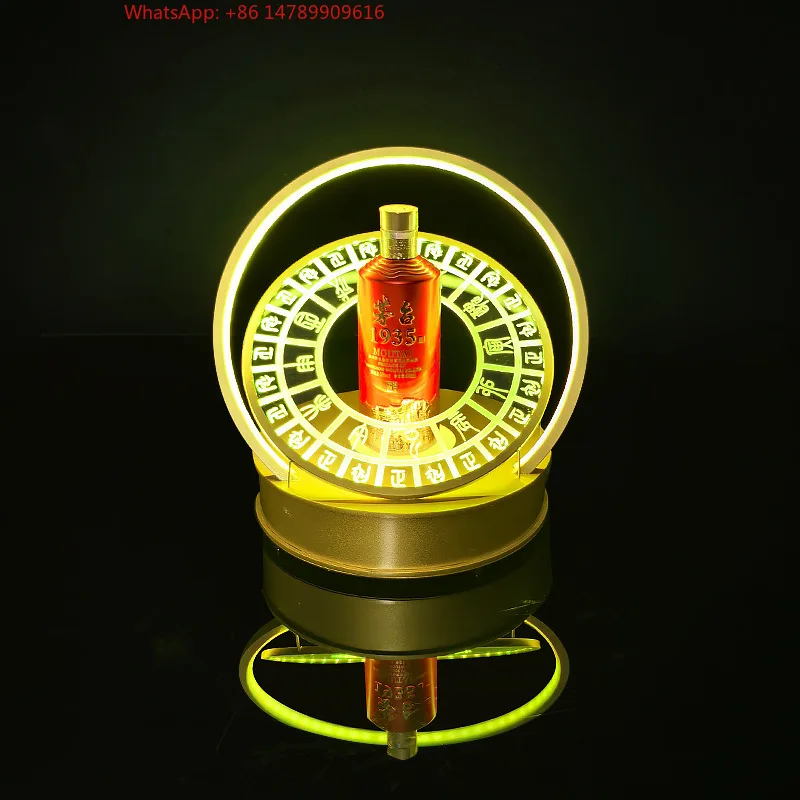 

High-End Bespoke LED Bottle Display RackCustom Led Presenter OEM Brand LED Bottle Presenter One Bottle Display Glorifier Racks