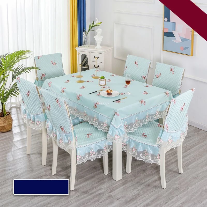Luxury Dining Tablecloth for Home Decoration, New Elegant Table Cloth with Chair Covers Chair Cushion Set 1/2pc Toalha De Mesa