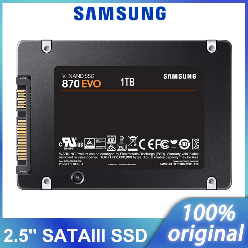 新品/未開封 Samsung 870 EVO 1TB SSD SATA 2.5\" 870 EVO SATA 2.5 inch 1TB SSD | Samsung US