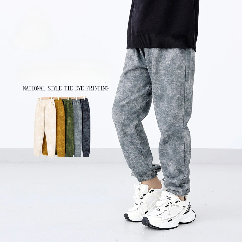 

Boys Sports Pant Kids Pant Teenagers Tie Dye Trousers 2024 Spring Autumn Winter 4 To 12 Yrs Children's Clothing Fashion