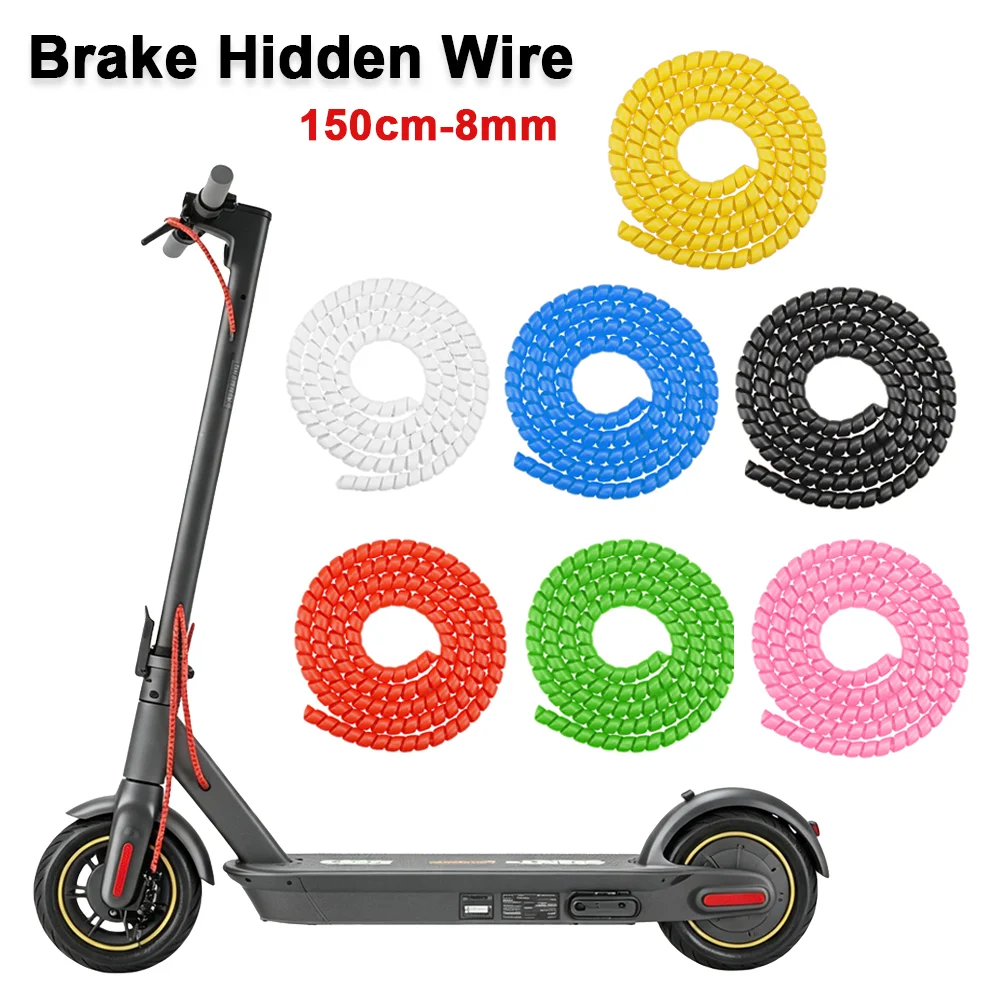Electric Scooter Brake Hidden Wire 150CM Motor Wire Protection Cable Winder Wire Protector