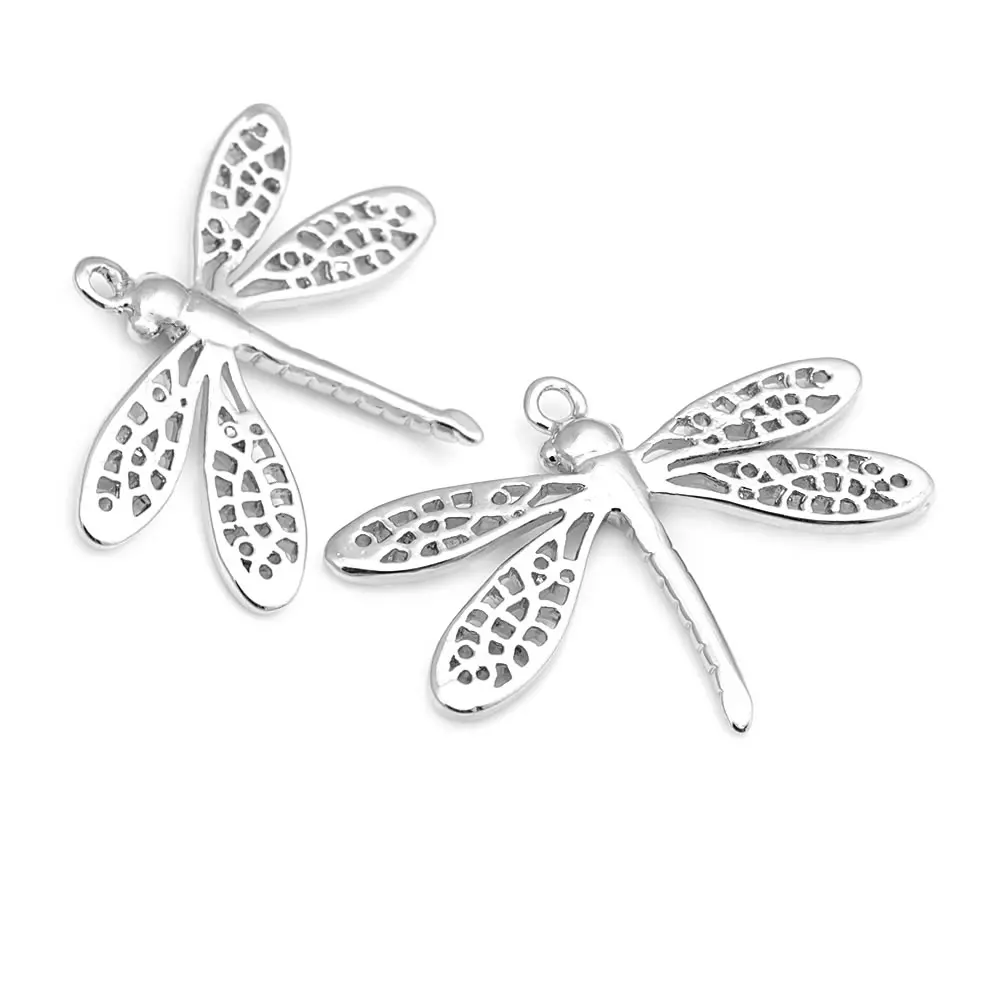 18K Gold Color Brass Dragonfly Charms Pendants High Quality Diy Jewelry Making Supplies Necklace Earrings Accessories for Women