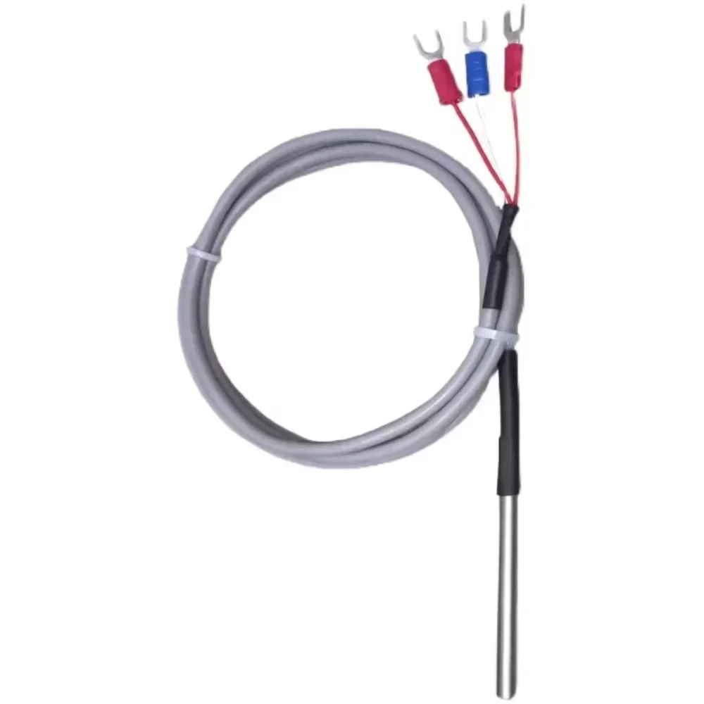 Stainless Steel tip 3 Wire Silicone Insulation 100mm Class A PT100 RTD Temperature Sensor