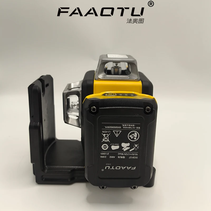 FAAOTU 089LG 12-Line 360° Green Laser Level 12V Compatible with DW Battery Professional Measuring Tool for Outdoor Construction