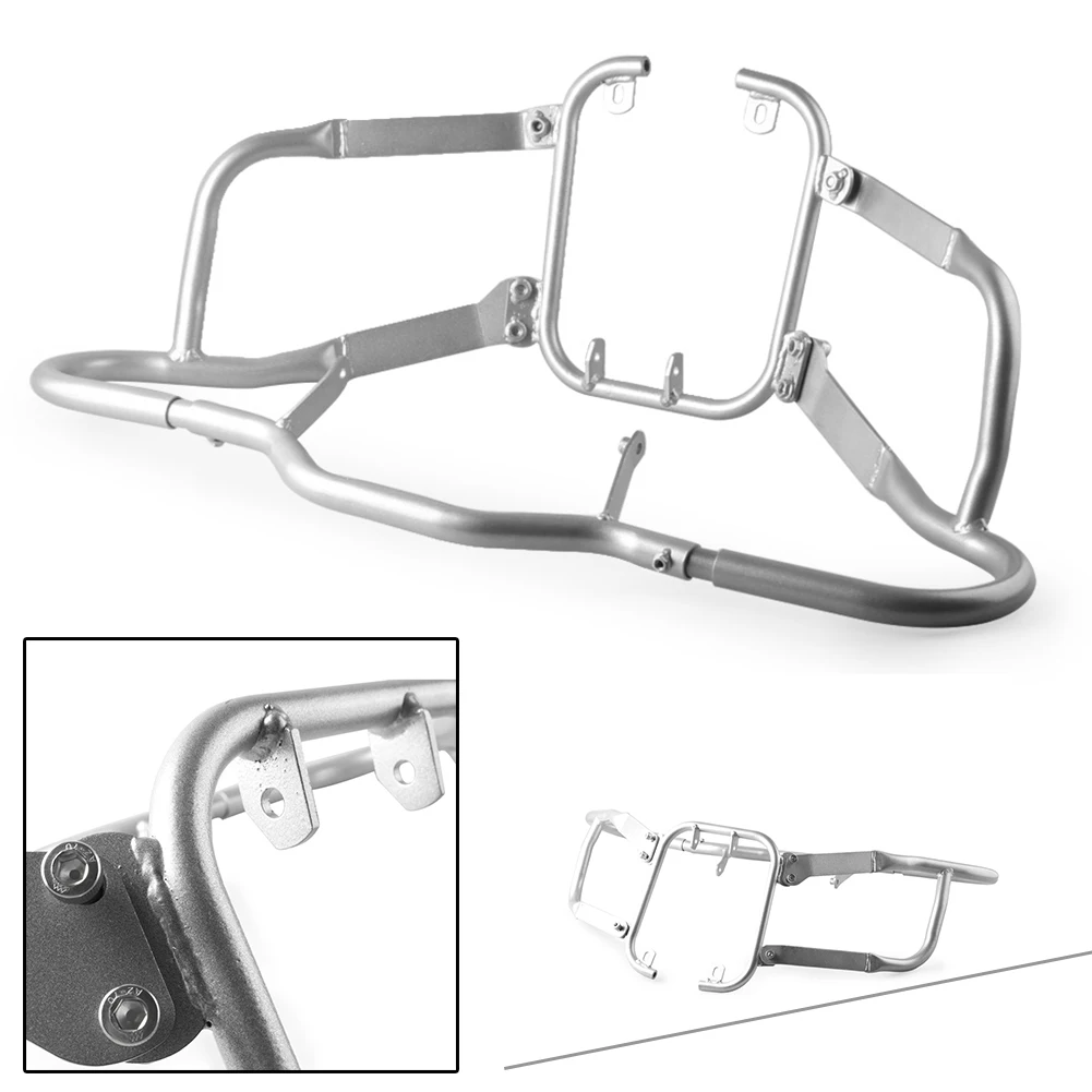 Silver Motorcycle Highway Crash Bar Protector Guard Bracket For BMW R1200RT 2005 2006 2007 2008 2009 2010 2011 2012 2013