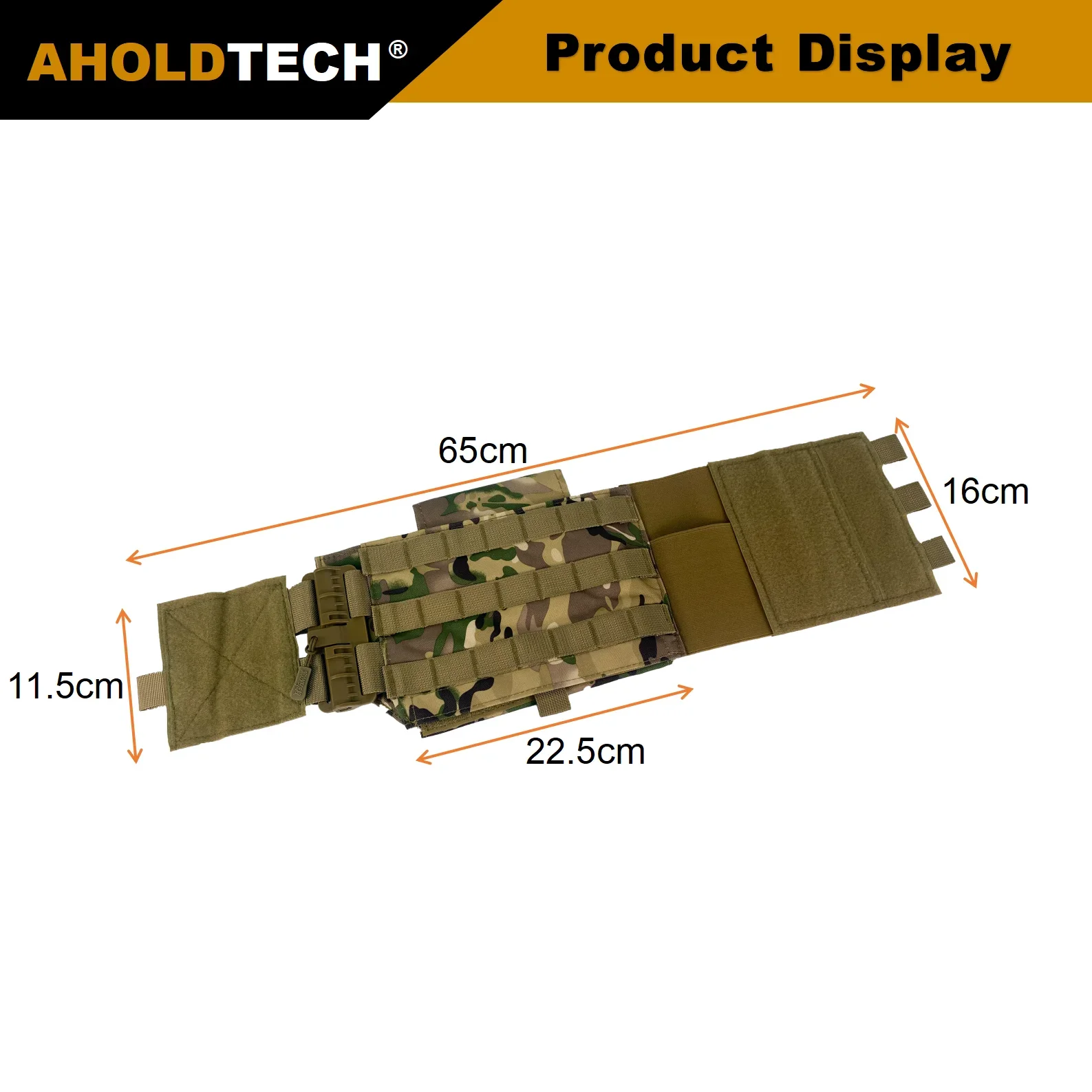 Aholdtech Tactical Quick Release Surrounding Abdominal Belt For Plate Carrier Vest Carrier Elastic Cummerbund Vest Accessories