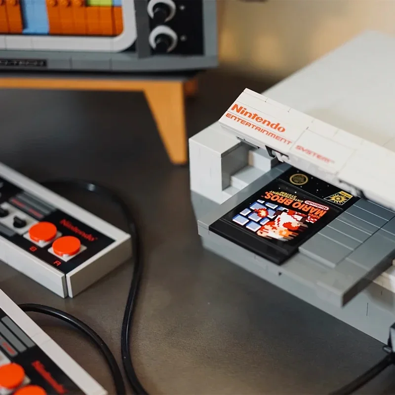 71374 أفكار سوبر NES تلفزيون لعبة وحدة التحكم نموذج Moc وحدات اللبنات الطوب عمل أرقام ألعاب أطفال تعليمية 2651 قطعة #4
