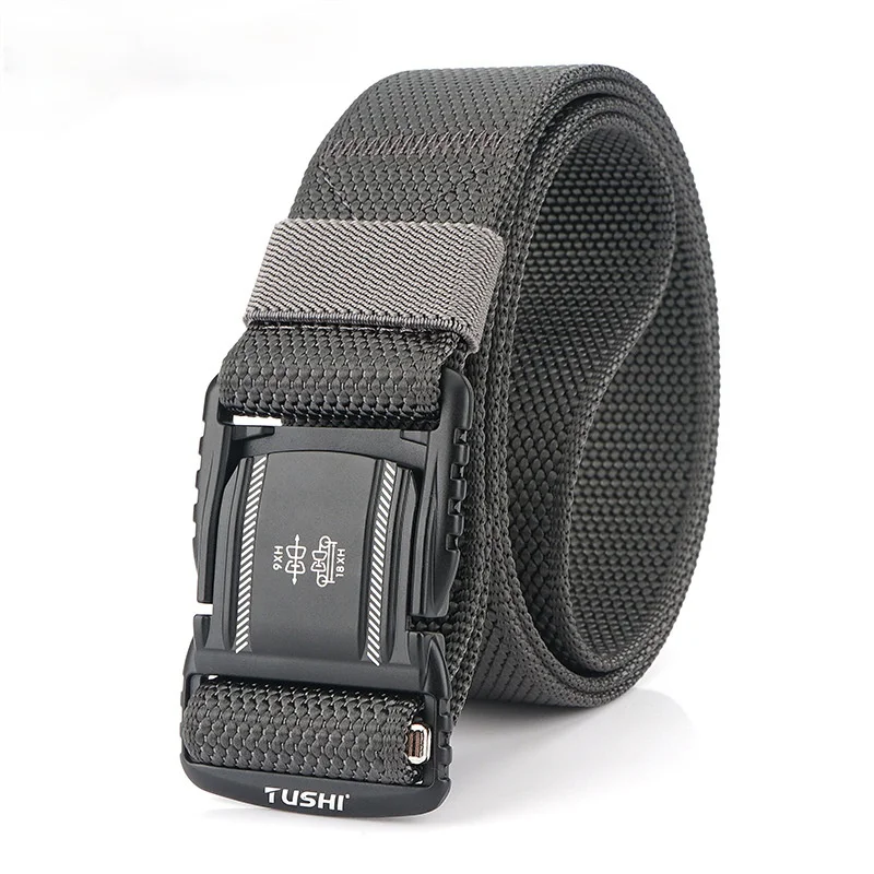 

Tactical Belt Men's Belt For Outdoor Fishing Hunting Multi Function Quick Release Nylon Elastic Alloy Buckle Male Waistband