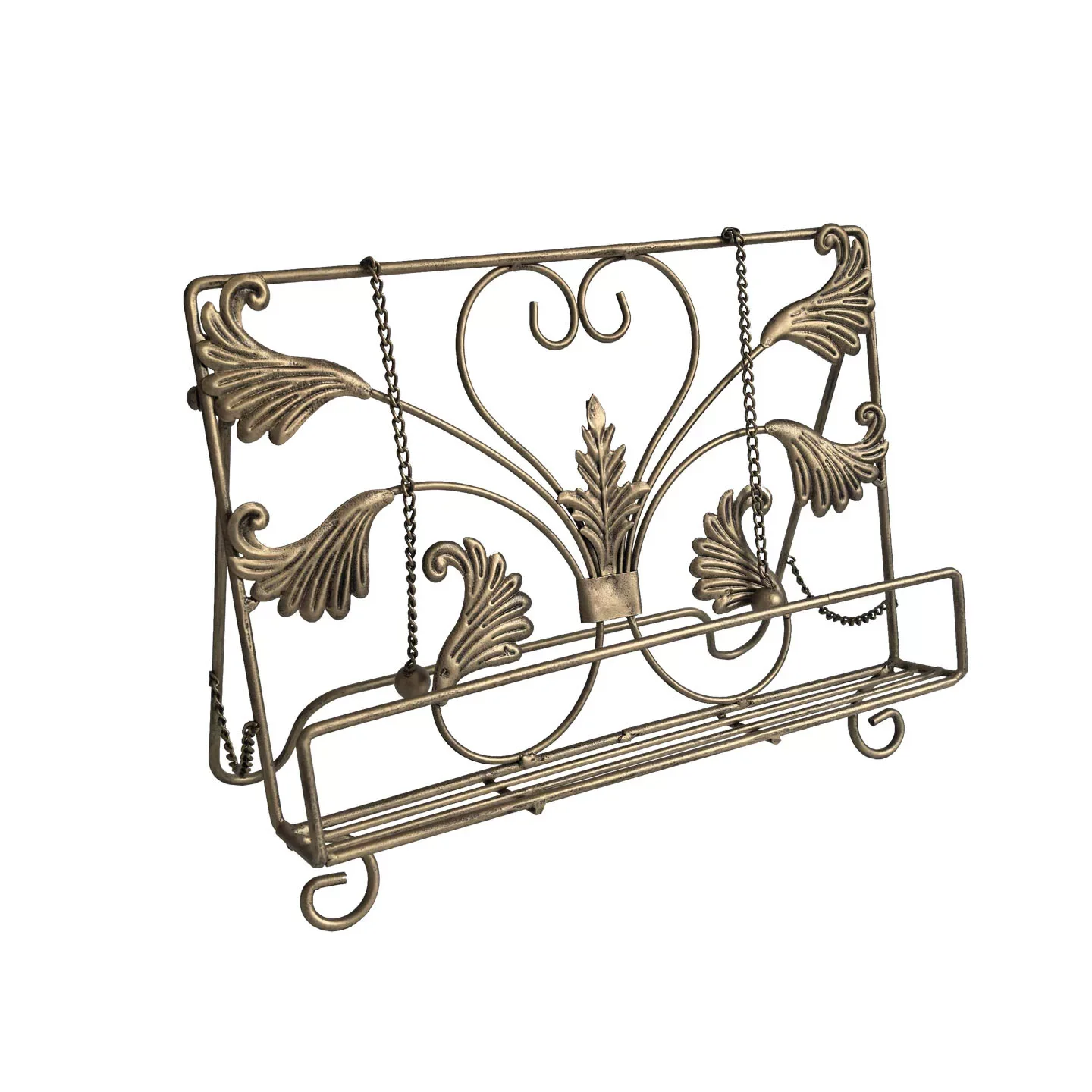 Nordic wrought iron folding reading stand, book stand with book clip, reading and pasting sheet music recipe stand