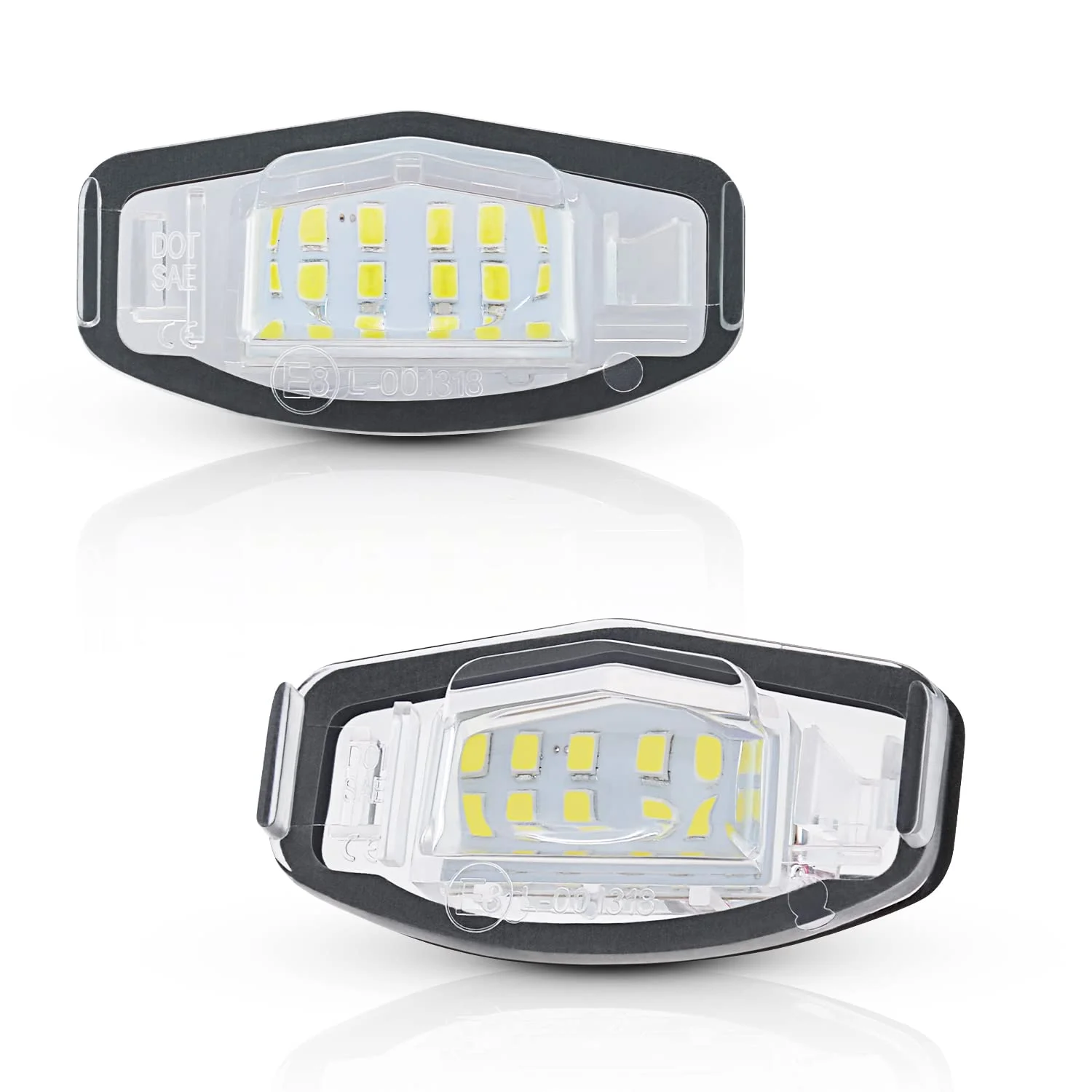 

2pcs LED Car License Plate Light for Honda Accord Sedan Odyssey Civic Pilot Acura MDX TSX TL ILX RDX RL Auto Accessories