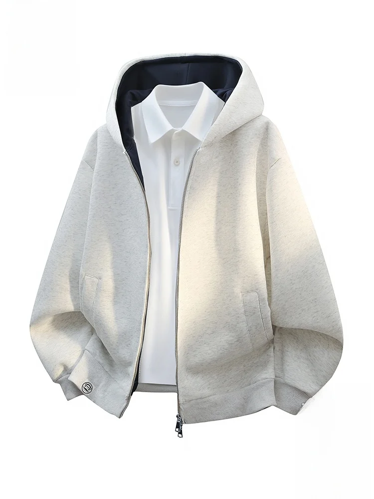 

PaulFrank Outdoor Sports Hoodie Men's Loose Casual Open Cardigan Jaet Autumn Trendy Comfortable Cotton Polyester Blend