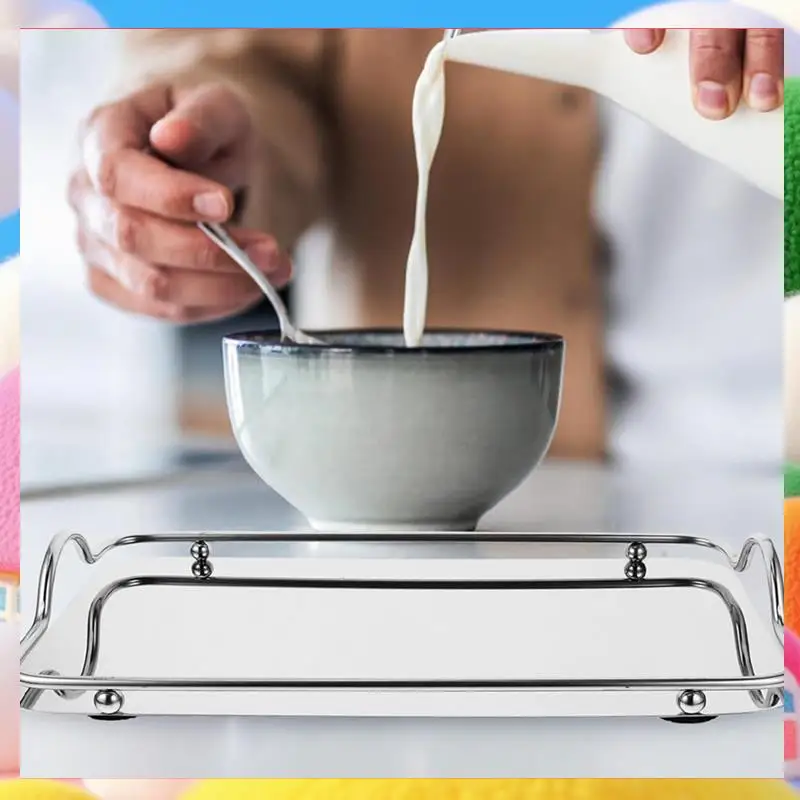 

Food Trays Eating Tray Serving Tray With Handles Jewelry Display Plate Serving Platter Garnish Tray Vanity Serving Trays Durable