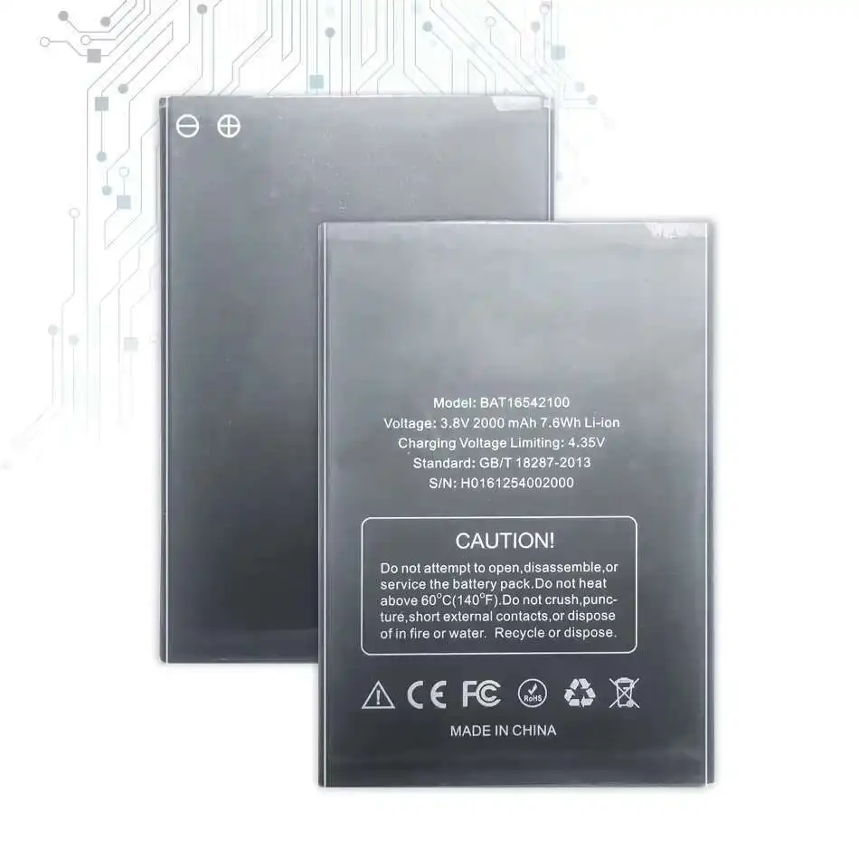 

BAT16542100 For Doogee X9 Mini Smart Phone Mobile Battery 2000Mah Reliable Replacement