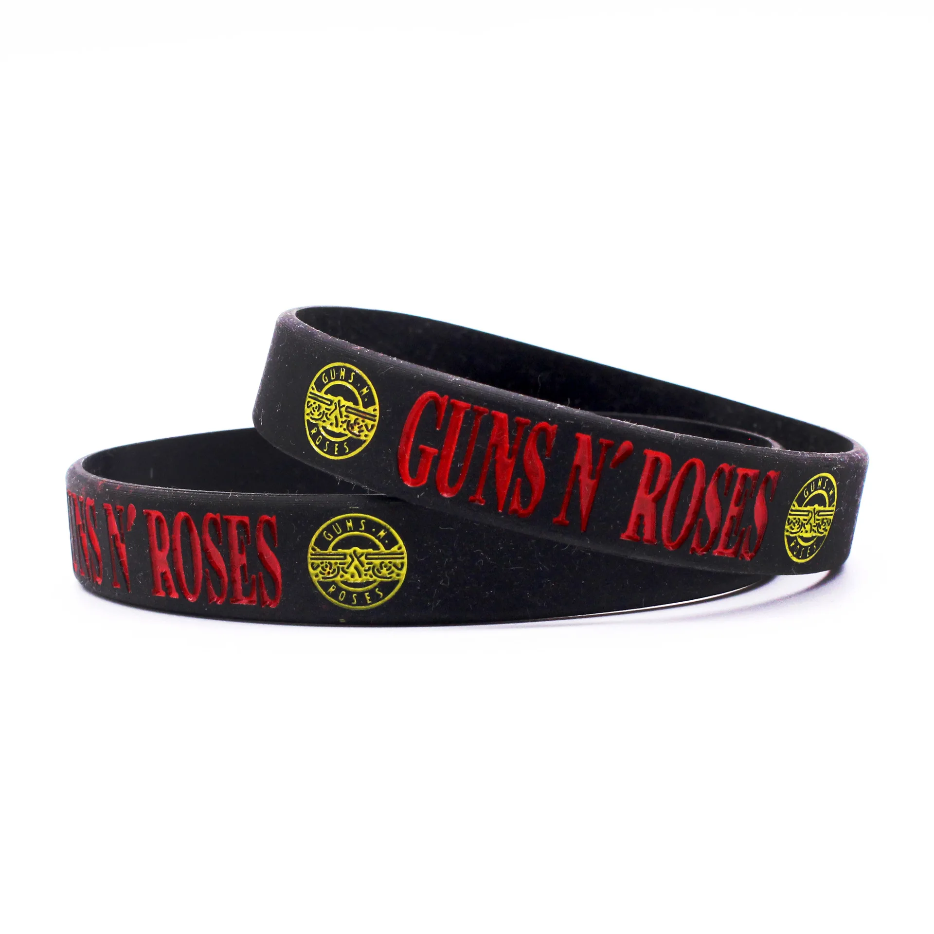 1PC New GUNS\'N ROSES Silicone Wristbands Rock Music Bands G N\' R Silicone Bracelets&Bangles Music Fans Lovers Gifts SH192