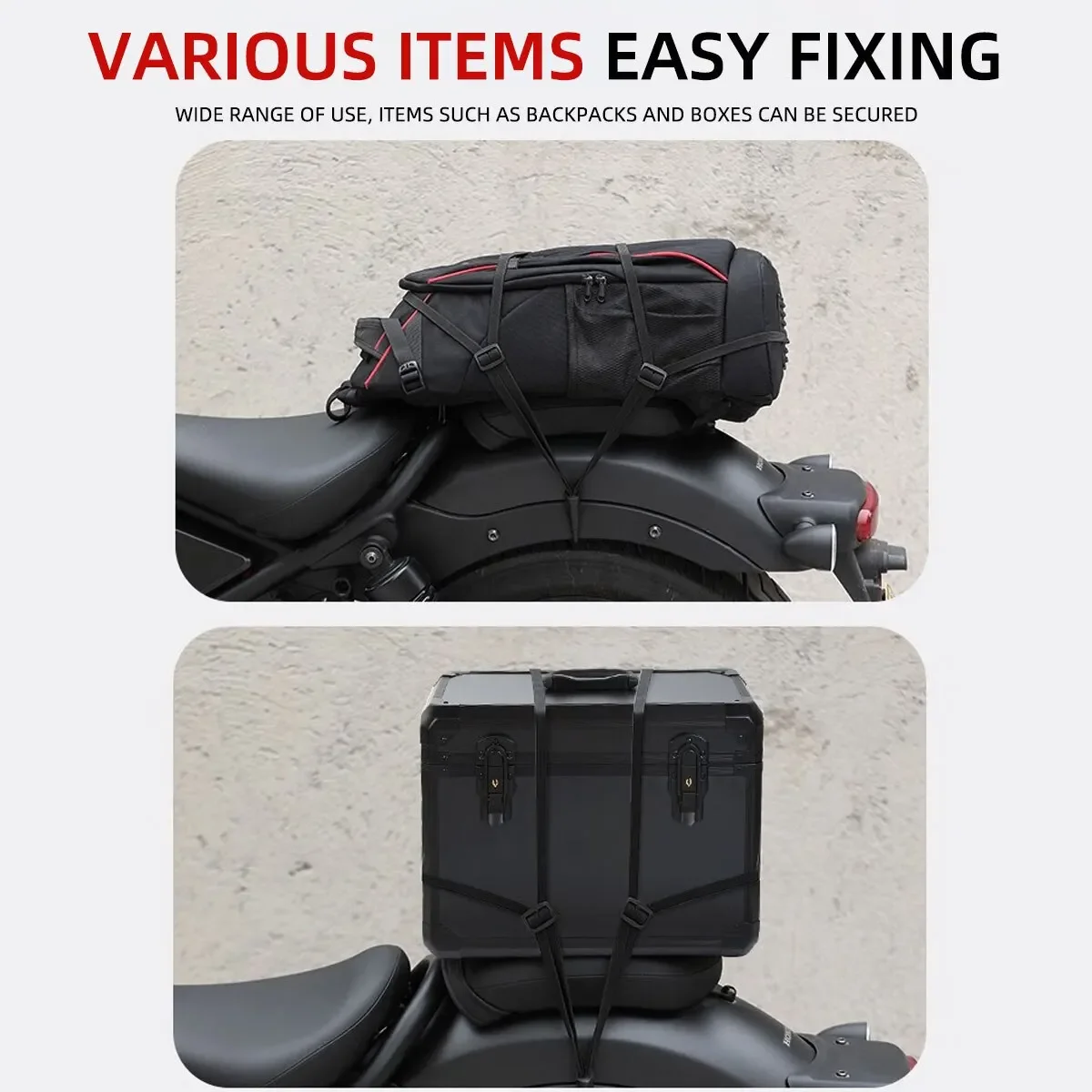 60 см мотоциклетный ремень для багажа, фиксированные ремни для шлема, универсальная выдвижная эластичная пряжка, веревка, прочный шлем для мотоцикла, сетка для багажа