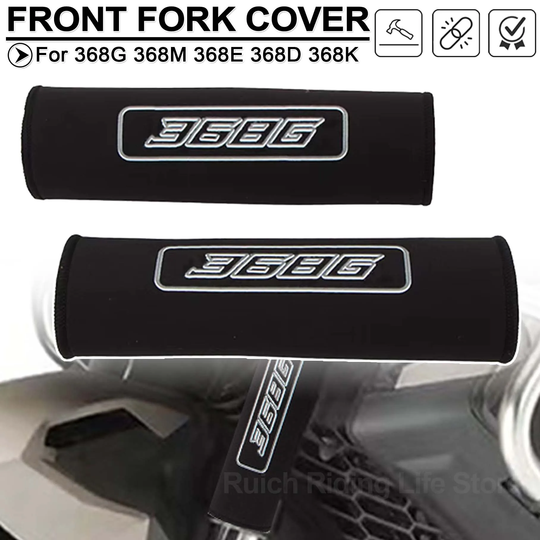 

Защитный чехол для передней вилки мотоцикла 368G для ZONTES G 368 G G368, пылезащитный чехол для амортизатора, чехол из эластичной ткани