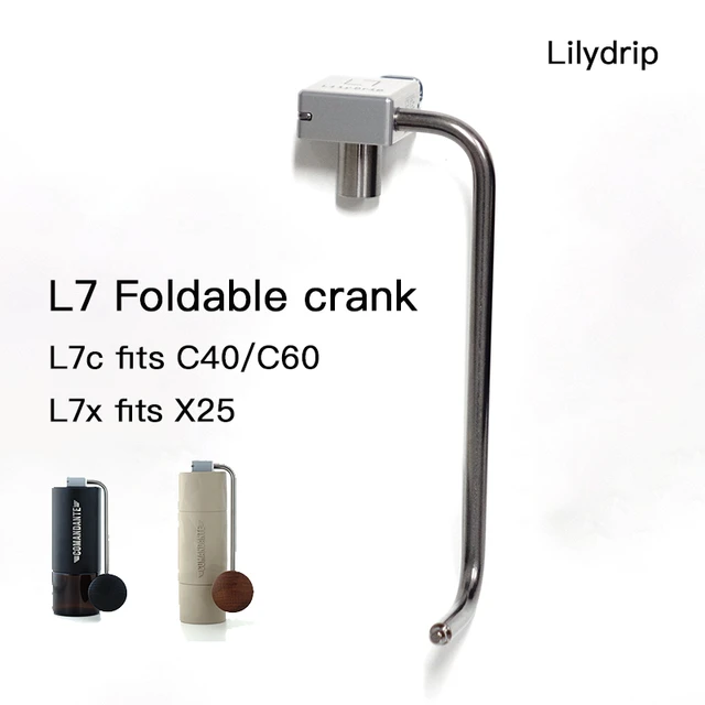 LilyDrip Foldable crank L7c fits C40/C60 , L7x fits X25 , Ti alloy 