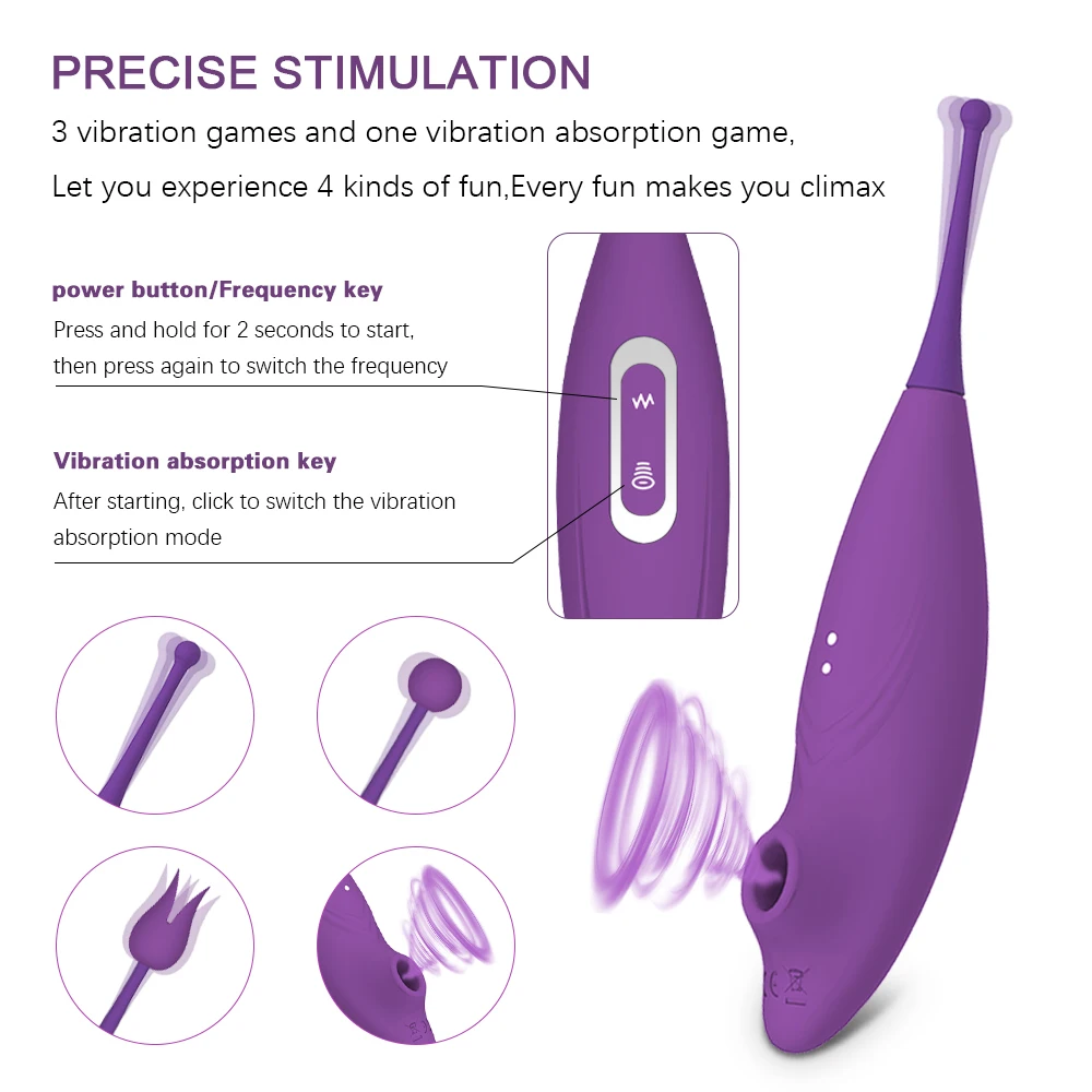 Sucking Vibrator 10 Speeds Vibrating Sucker Nipple Massager Oral Sex Suction Clitoris Stimulator Erotic Sex Toy for Women