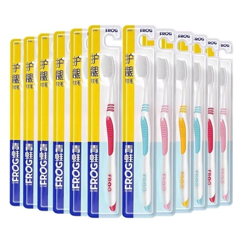 4 pcs/bag deep cleaning gum protection soft bristle toothbrush 4 pack medium bristles