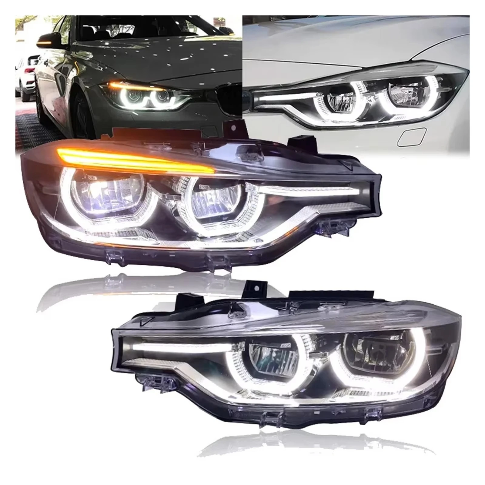 LED Headlights Assembly for  F30 F35 320i 328i 335i 3 Series 2013-2018 Replace Halogen Xenon Headlight Car Accessories