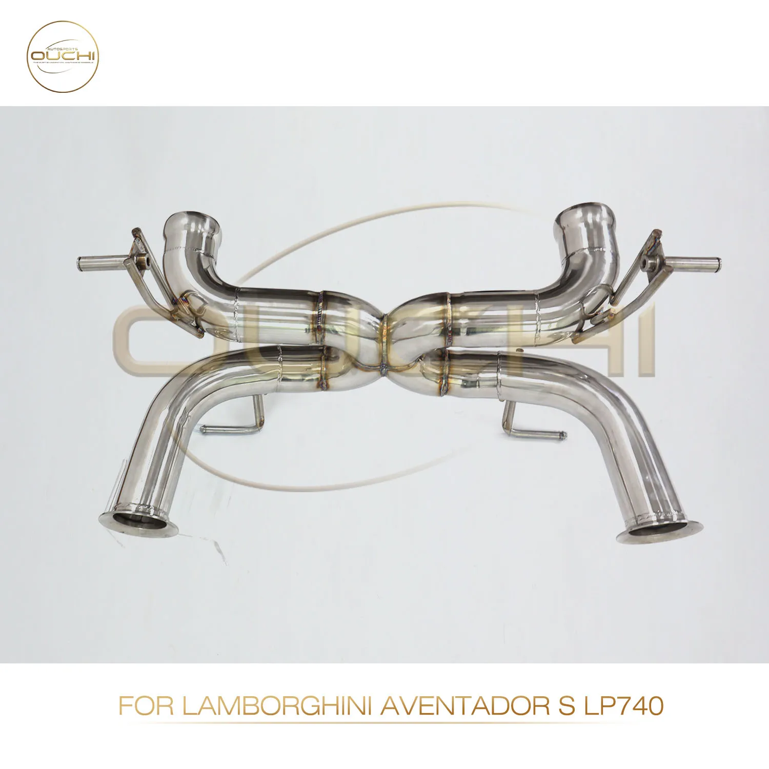 

OUCHI Factory Direct Sales For Lamborghini Aventador S LP740 Upgrade SVJ Stainless Steel Exhaust Catback Without Muffler Valve
