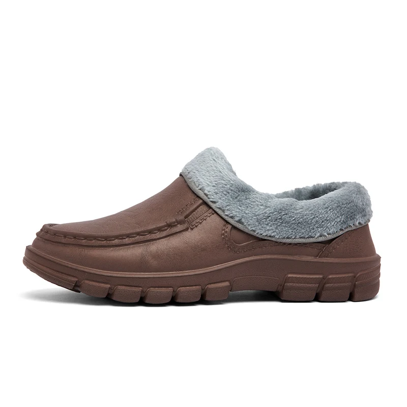 Botas de nieve de invierno 2025 para hombre, forro de piel sintética, estilo de senderismo de Año Nuevo, elegante, ¿Hu?