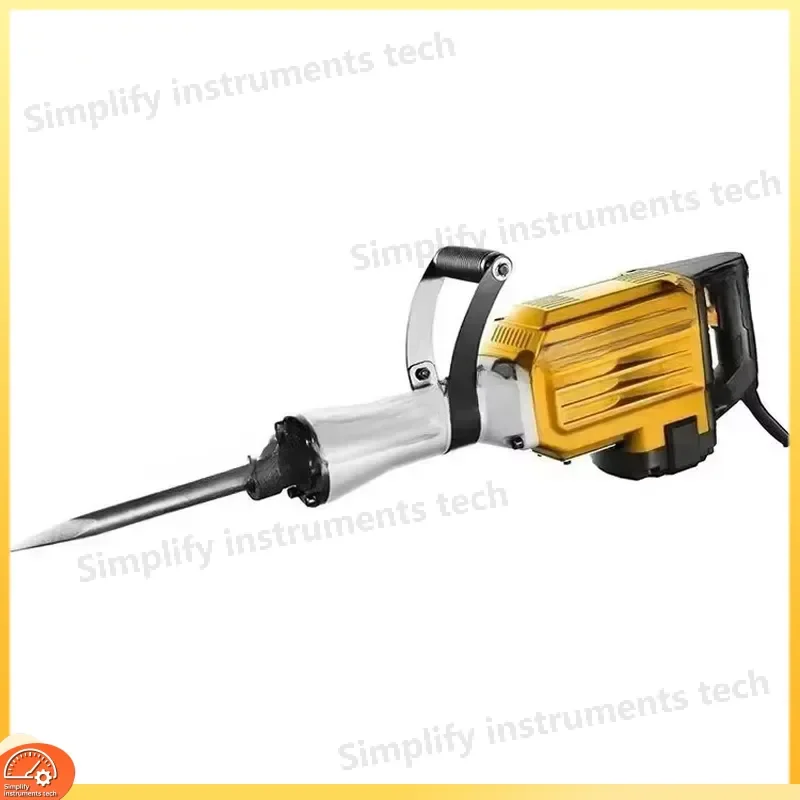 95A Demolition Jack Hammer 2000W Yellow Jackhammer Heavy Duty 220V 50HZ/60HZ Breaker Tool with Drill Bits for