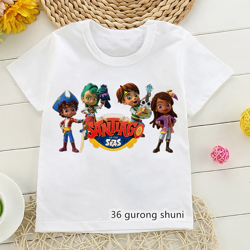 

Funny Anime Clothes Maga Cartoon Santiago T-shirt Graphic Print Children Tshirt Cute Girls T Shirts Kids Clothe Tumblr Tee