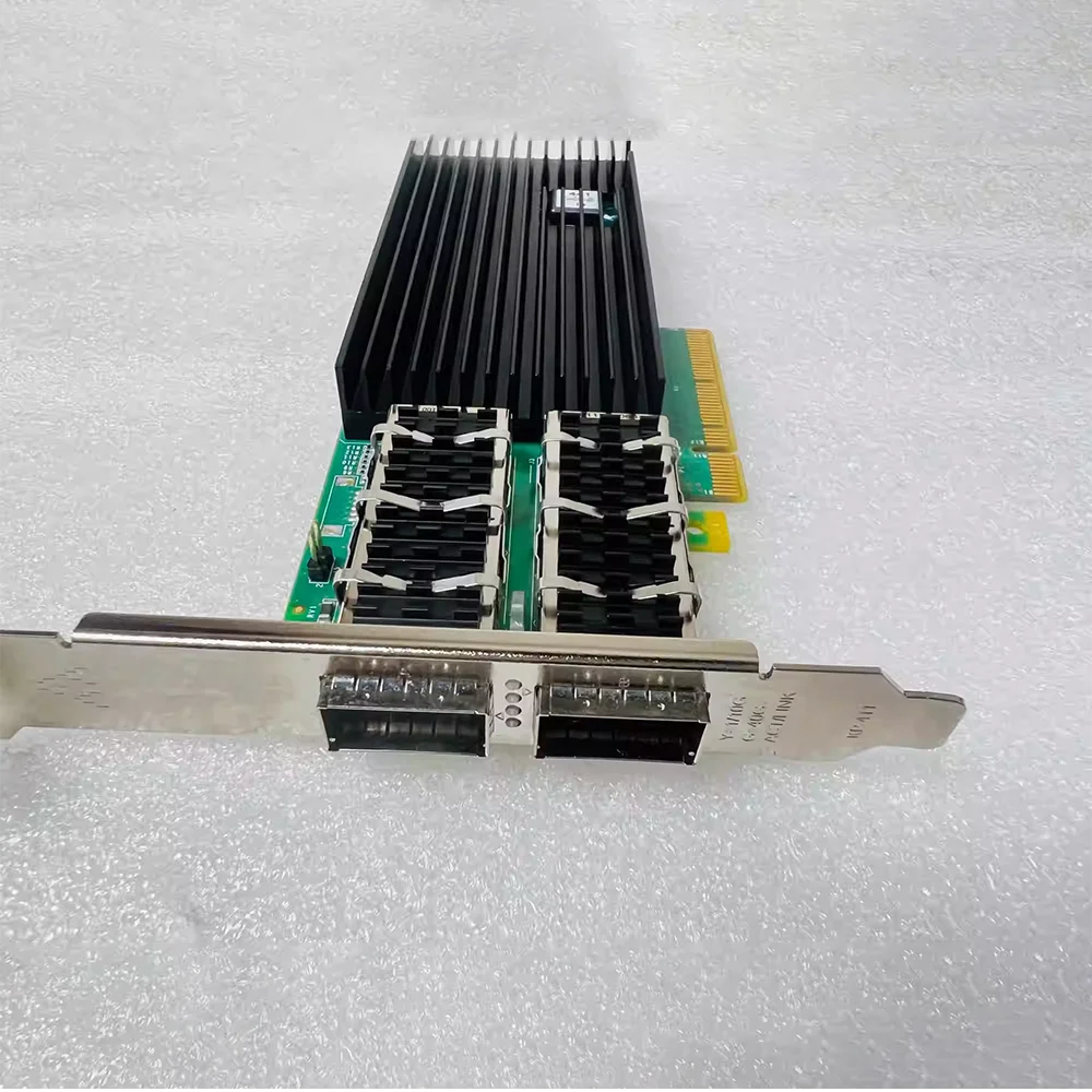  40G Fiber Optic Card 10 Gigabit network card With Double Electrical Ports  PE340G2QI71-QS41