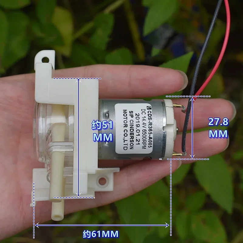 Micro Peristaltic Pump DC 12V-24V  High Pressure Dosing Ink Circulation Liquid Pump